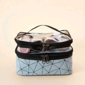 Double Level Waterproof Travel Makeup Bag